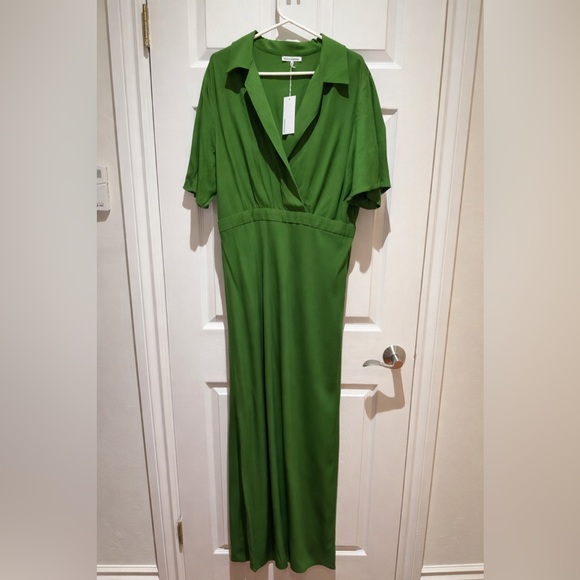 NWT Reformation Danika Dress Palm Green - Size 1x - Picture 3 of 9